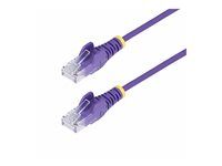 50cm Purple Slim CAT6 Ethernet Cable - N6PAT50CMPLS