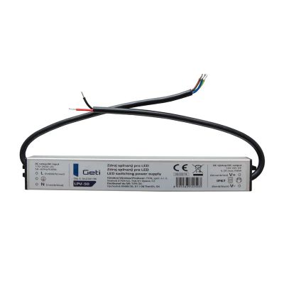 Zdroj spínaný pro LED 12V/50W GETI LPV-50