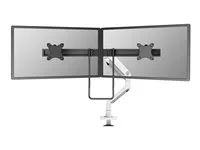 Montážní sada (montážní rameno na stůl) - plný pohyb - pro 2 LCD displeje - hliník - bílá - velikost obrazovky: 17"-32"