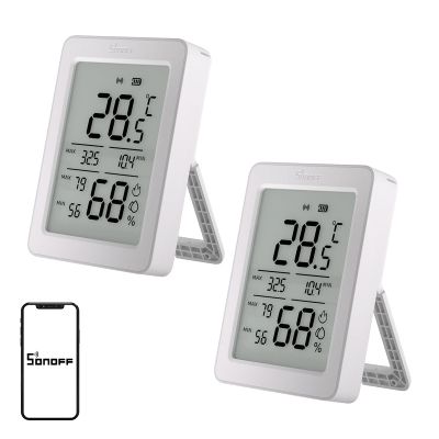 Inteligentní senzor teploty a vlhkosti SONOFF SNZB-02DR2 ZigBee, 2 ks