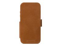 Pouzdro s klopou pro mobilní telefon - kůže full-grain - bronz - pro Apple iPhone 17 Pro