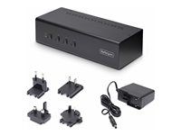 3.5mm Audio, HDCP (P4DD46A2-KVM-SWITCH) - Přepínač KVM / audio - 4 x KVM / zvuk / USB - 1 místní uživatel - desktop - kompatibilní s TAA