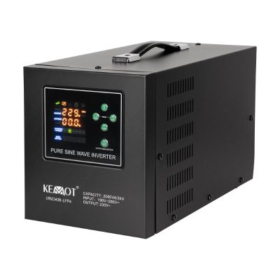Zdroj záložní KEMOT PROsinus-2000/24-LFP4 24V 230V 2000VA 1400W Black URZ3428-LFP4