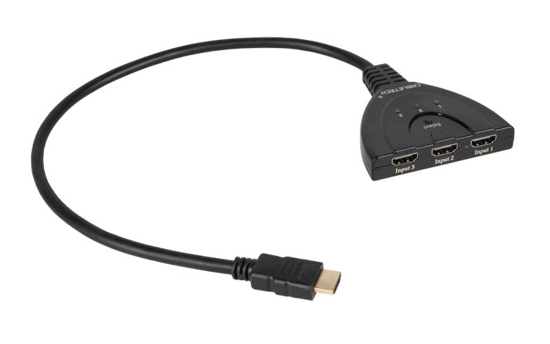 Přepínač 3x HDMI/1x HDMI CABLETECH ZLA0310