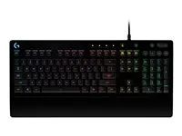 Klávesnice - s LED indikátor - backlit - USB - AZERTY - belgická - černá
