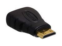 HDMI adaptér - 19 pin mini HDMI Type C s piny (male) do HDMI se zdířkami (female)