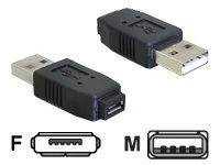 USB adaptér - USB (M) do Micro-USB Type AB (F)