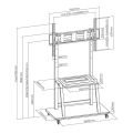 SBOX FS-1035, Podlahový držák na TV, 37" - 100"