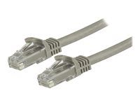 Startech 1.5m CAT6 Ethernet Cable, 10 Gigabit Snagless RJ45 650MHz 100W PoE Patch Cord, CAT 6 10GbE UTP Network Cable w/Strain Relief, Grey, Wiring is UL Certified/TIA - Category 6 - 24AWG (N6PATC150CMGR) - Patch kabel - RJ-45 (M) do RJ-45 (M) - 1.5 m - UTP - CAT 6 - provedení bez hrbolku - šedá