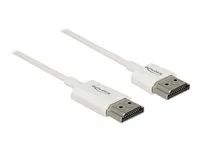 Kabel HDMI s ethernetem - HDMI s piny (male) do HDMI s piny (male) - 3 m - trojnásobně stíněný - bílá - podporuje 4K