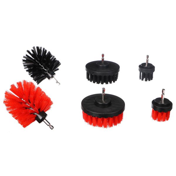 Sada kartáčů na vrtačku SIXTOL CAR DETAILING DRILL BRUSH 6 6ks