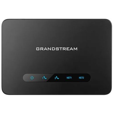 Grandstream HT812  (ATA), 2x FXS, 2 SIP účty, 1x Gbit LAN, NAT router, 3-cestná konf., auto-provisi.