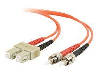 Síťový kabel - SC několik režimů (M) do ST několik režimů (M) - 5 m - 5 m - optické vlákno - duplex - 50 / 125 mikron - OM2 - neobsahuje halogen - oranžová