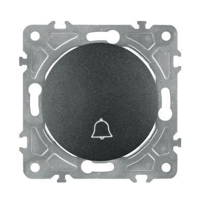 Zvonečkový vypínač ELECTROMALT OVAL OVA1020B černý