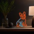 MANTA Pes buldoček, LED Neon plexi dekorace