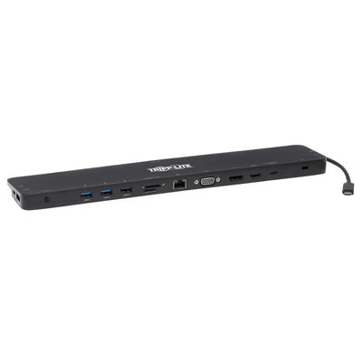 Dokovací stanice USB-C / 3x displej, HDMI 4K, DP, VGA, USB3.2 G1, USB-A/C, GbE, 100W nabíjení