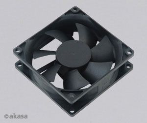 přídavný ventilátor Akasa 80x80x25 black OEM H