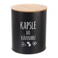Dóza ORION Black Kapsule do kávovaru 16cm