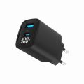 GEMBIRD Nabíječka, USB/USB-C, 30W, černá