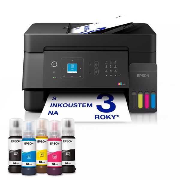 Epson EcoTank/L5390/Tisk/Ink/A4/LAN/WiFi/USB