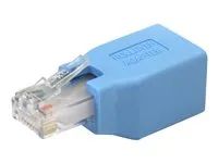 Network adapter cable - RJ-45 (M) to RJ-45 (F) - blue - ROLLOVER - Síťový kabel adaptér - RJ-45 (M) do RJ-45 (F) - modrá