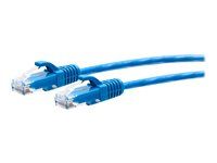Blue - Patch kabel - RJ-45 (M) do RJ-45 (M) - 2.1 m - 4.8 mm - UTP - CAT 6a - lisovaný, provedení bez hrbolků - modrá