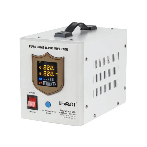 Zdroj záložní KEMOT PROsinus-500 12V 230V 500VA 300W White