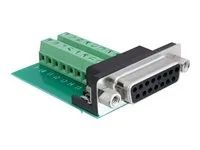 Sériový adaptér - 15 pin D-Sub (DB-15) (F) do 16pinový terminální blok