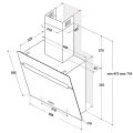 WHIRLPOOL Odsavač par WHVP 62F LT SK