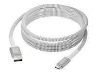USB kabel - USB (M) do USB-C (M) - USB 2.0 - 2.5 m - až 36W přenos energie, pletený, 100 % recyklovaný plast
