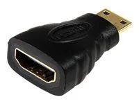 Mini HDMI to HDMI Converter - HDMI adaptér - HDMI se zdířkami (female) do 19 pin mini HDMI Type C s piny (male) - černá