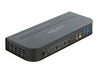 Přepínač KVM / audio / USB - 2 x KVM / zvuk / USB - 1 místní uživatel - desktop