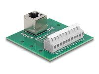 RJ50 female to Terminal Block with push-