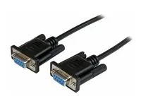 DB9 Female to Female - 9 pin RS232 Null Modem Cable - 1 meter, Black - Null modem kabel - DB-9 (F) do DB-9 (F) - 1 m - lisovaný, křídlové šrouby - černá - pro P/N: PCI2S5502, PEX4S953, PEX4S953LP