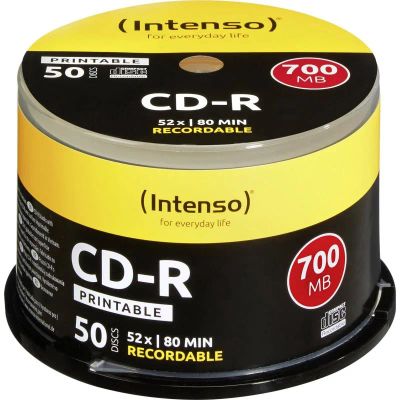 INTENSO CD-R Cake Case 700MB PRINT 50ks
