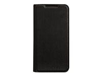 Pouzdro s klopou pro mobilní telefon - polyuretan (PU), plast - černá - pro Samsung Galaxy S23+