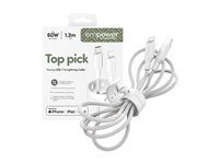 PanzerGlass empower kabel MFI USB-C/Lightning, 1,2 m bílý