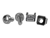 50 Pack - M6 Mounting Screws and Cage Nuts for Server Rack and Cabinet - Silver (CABSCREWM62B) - Šrouby a matice pro regál - pro P/N: RACK-21U-20-WALL-OA, RACK-24U-20-WALL-OA, RK12OD2, SHELF-2U-20-CENTER-V