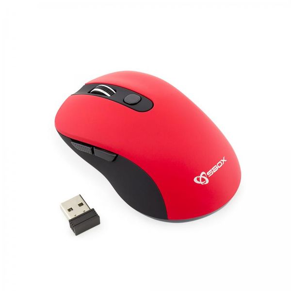 SBOX 6D Optická bezdrátová myš Red