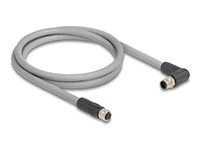 M12 Cable L-coded 5 pin male right angle