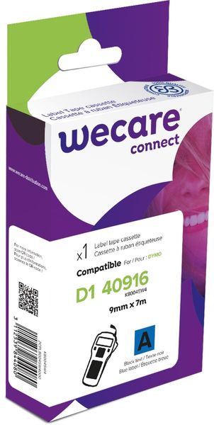 WECARE ARMOR páska kompatibilní s DYMO S0720710,Black/Blue,9MM*7M
