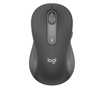 Logitech M650L/Kancelářská/Laserová/Pro leváky/Bezdrátová USB + Bluetooth/Šedá