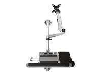 Startech Wall Mount Workstation, Articulating Standing Desk w/ Ergonomic Height Adjustable Monitor Arm & Padded Keyboard Tray, 34" VESA Display, Foldable Wall Mounted Sit Stand Desk - Foldable Standing Desk (WALLSTSI1) - Montážní sada (žerd, držák na myš, operka zápestí, pružinové rameno, konzola pro montáž na stenu, zásuvka pro klávesnici, držák monitoru, držák na zed s uzamykací deskou, otocná ramena s logem, 2 x otocné ramena, prihrádka na myš, pevná deska pro držák myši, EVA podložka pod myš