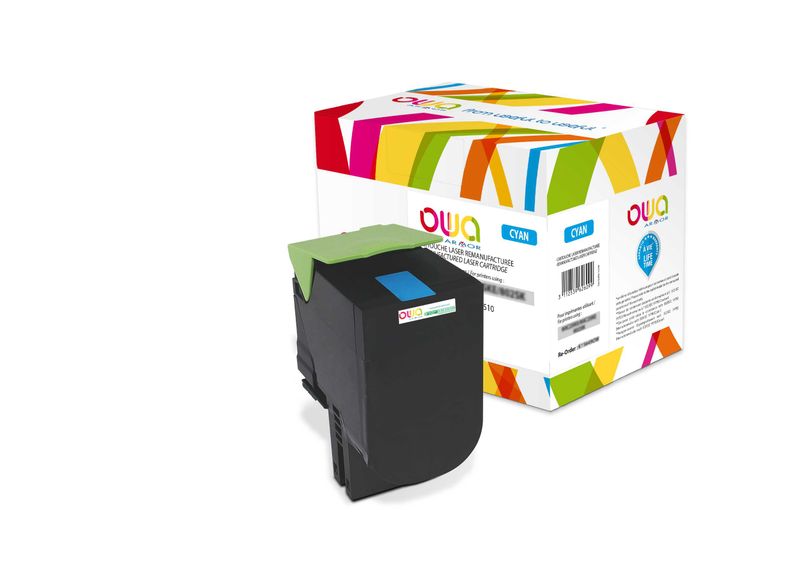 OWA Armor toner kompatibilní s Lexmark 80C2SC0, 2000st, modrá/cyan