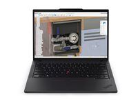 Provedění závěsu 180 stupňů - AMD Ryzen AI 7 PRO - 350 / až 5 GHz - AMD PRO - Win 11 Pro - Radeon 860M - 64 GB RAM - 1 TB SSD TCG Opal Encryption 2, NVMe, Performance - 14" IPS 1920 x 1200 - Gigabit Ethernet - Wi-Fi 7, Bluetooth - černá - kbd: česká/slovenská - s Lenovo Premier Support 3 roky, kompenzace CO2 0,5 tuny (2. generace)