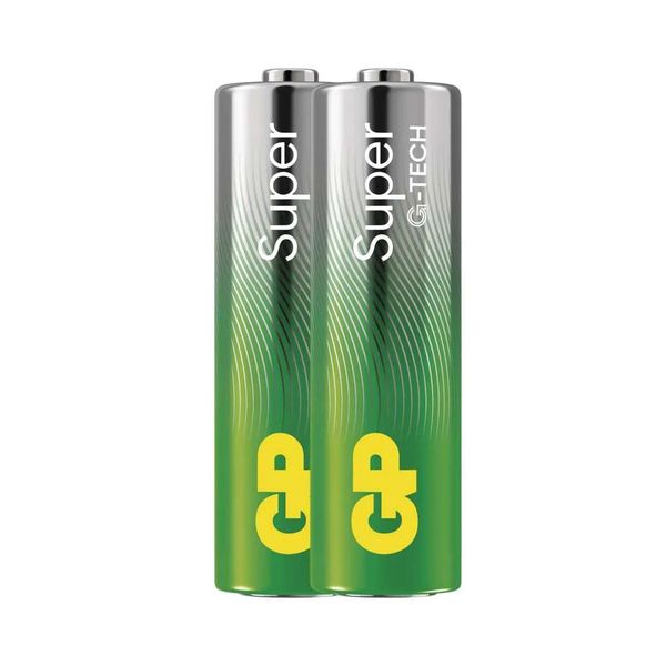 Baterie AA (R6) alkalická GP Super 2ks / shrink
