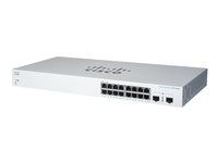 Přepínač - inteligentní - 16 x 10/100/1000 (PoE+) + 2 x Gigabit SFP (uplink) - Lze montovat do rozvaděče - PoE+ (130 W)