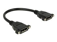 DisplayPort gender changer - DisplayPort (F) do DisplayPort (F) - 25 cm - černá