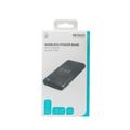 DELTACO PB-Q1003, Qi Powerbank 10000mAh, černá