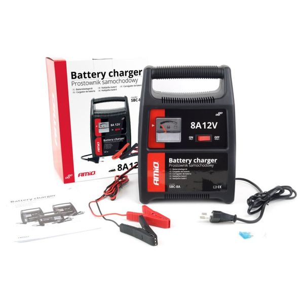 AMIO Nabíječka autobaterií, 8A, 12V (02086)